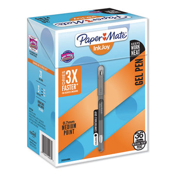 Paper Mate® Inkjoy Gel Pen Value Pack, Stick, Medium 0.7 Mm, Black Ink, Black Barrel, 36-pack freeshipping - TVN Wholesale